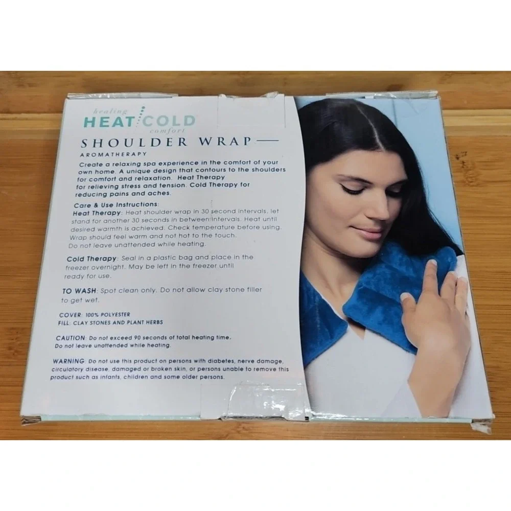 EVRIHOLDER NIB Healing Hot Cold Shoulder Wrap Aromatherapy Weighted Microwavable - Picture 4 of 16
